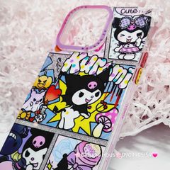 Case Ốp điện thoại iPhone Likgus Kuromi Hoạt hình Bling Bling iPhone 12/13/14/15/Pro/Promax