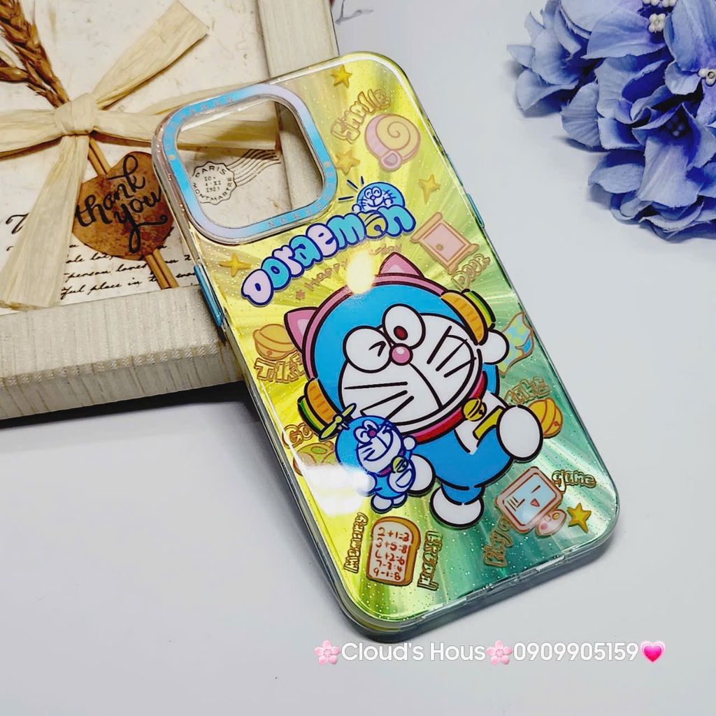 Case Ốp điện thoại iPhone Likgus Doraemon Hoạt hình Hologram iPhone 12/13/14/15/Pro/Promax