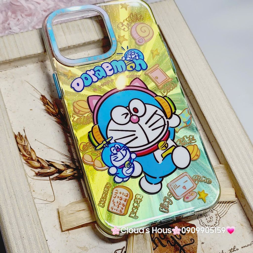 Case Ốp điện thoại iPhone Likgus Doraemon Hoạt hình Hologram iPhone 12/13/14/15/Pro/Promax