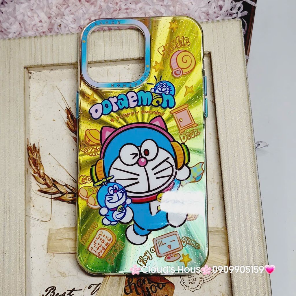 Case Ốp điện thoại iPhone Likgus Doraemon Hoạt hình Hologram iPhone 12/13/14/15/Pro/Promax