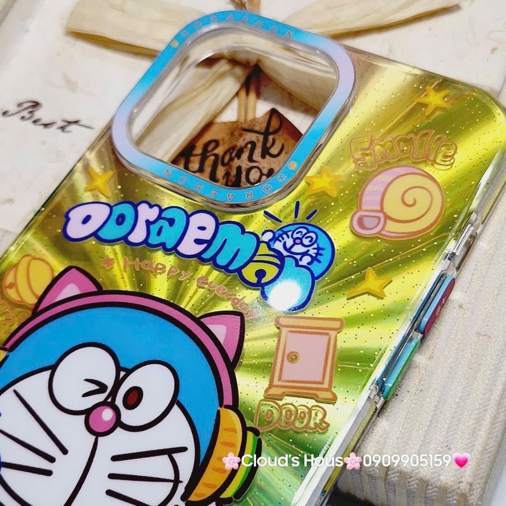 Case Ốp điện thoại iPhone Likgus Doraemon Hoạt hình Hologram iPhone 12/13/14/15/Pro/Promax