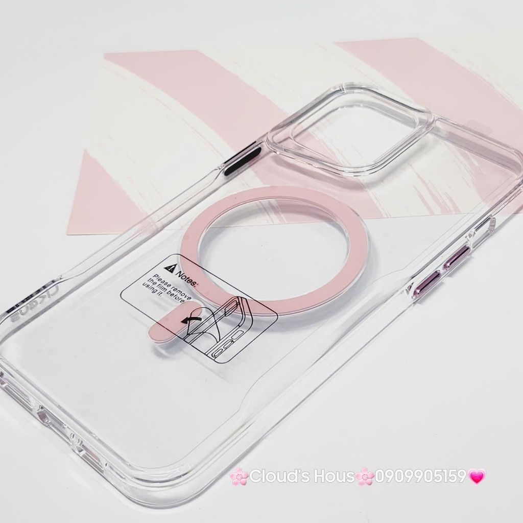 Case Ốp điện thoại iPhone Likgus Trong Magsafe Viền Màu Không Vàng iPhone 16/Pro/Promax