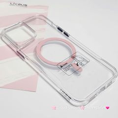Case Ốp điện thoại iPhone Likgus Trong Magsafe Viền Màu Không Vàng iPhone 16/Pro/Promax
