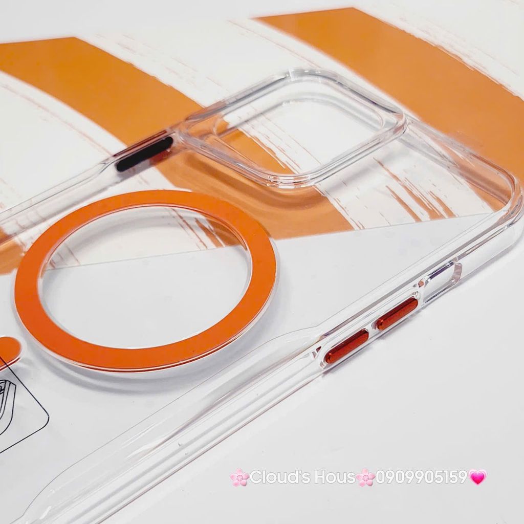 Case Ốp điện thoại iPhone Likgus Trong Magsafe Viền Màu Không Vàng iPhone 16/Pro/Promax