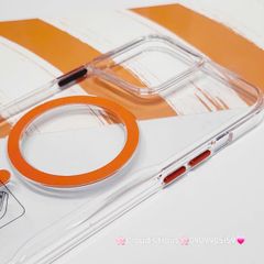 Case Ốp điện thoại iPhone Likgus Trong Magsafe Viền Màu Không Vàng iPhone 16/Pro/Promax