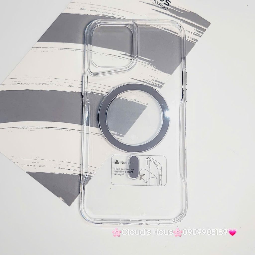 Case Ốp điện thoại iPhone Likgus Trong Magsafe Viền Màu Không Vàng iPhone 16/Pro/Promax