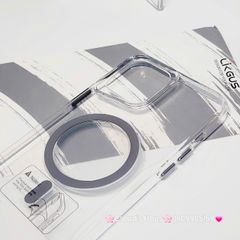 Case Ốp điện thoại iPhone Likgus Trong Magsafe Viền Màu Không Vàng iPhone 16/Pro/Promax