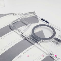Case Ốp điện thoại iPhone Likgus Trong Magsafe Viền Màu Không Vàng iPhone 16/Pro/Promax