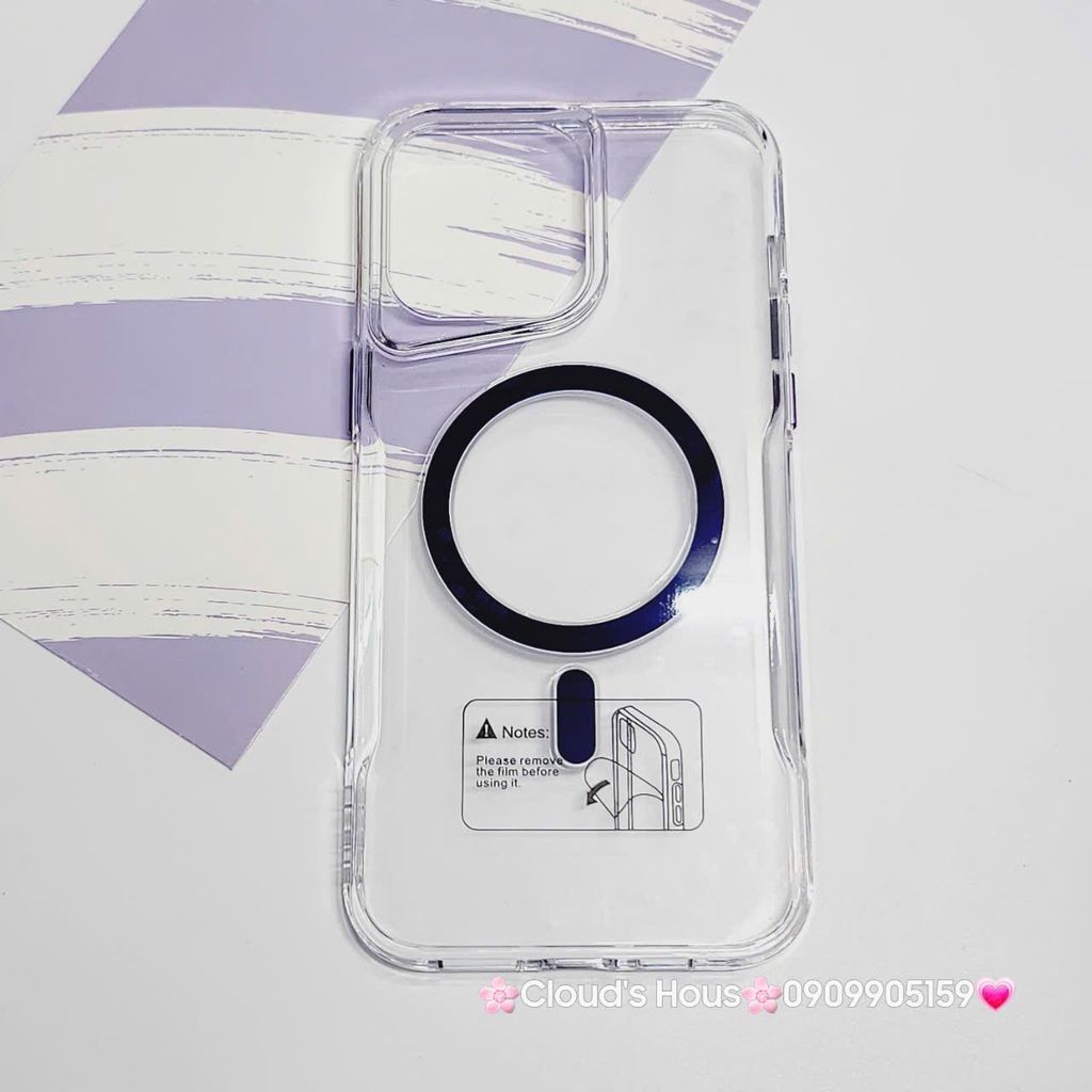 Case Ốp điện thoại iPhone Likgus Trong Magsafe Viền Màu Không Vàng iPhone 16/Pro/Promax