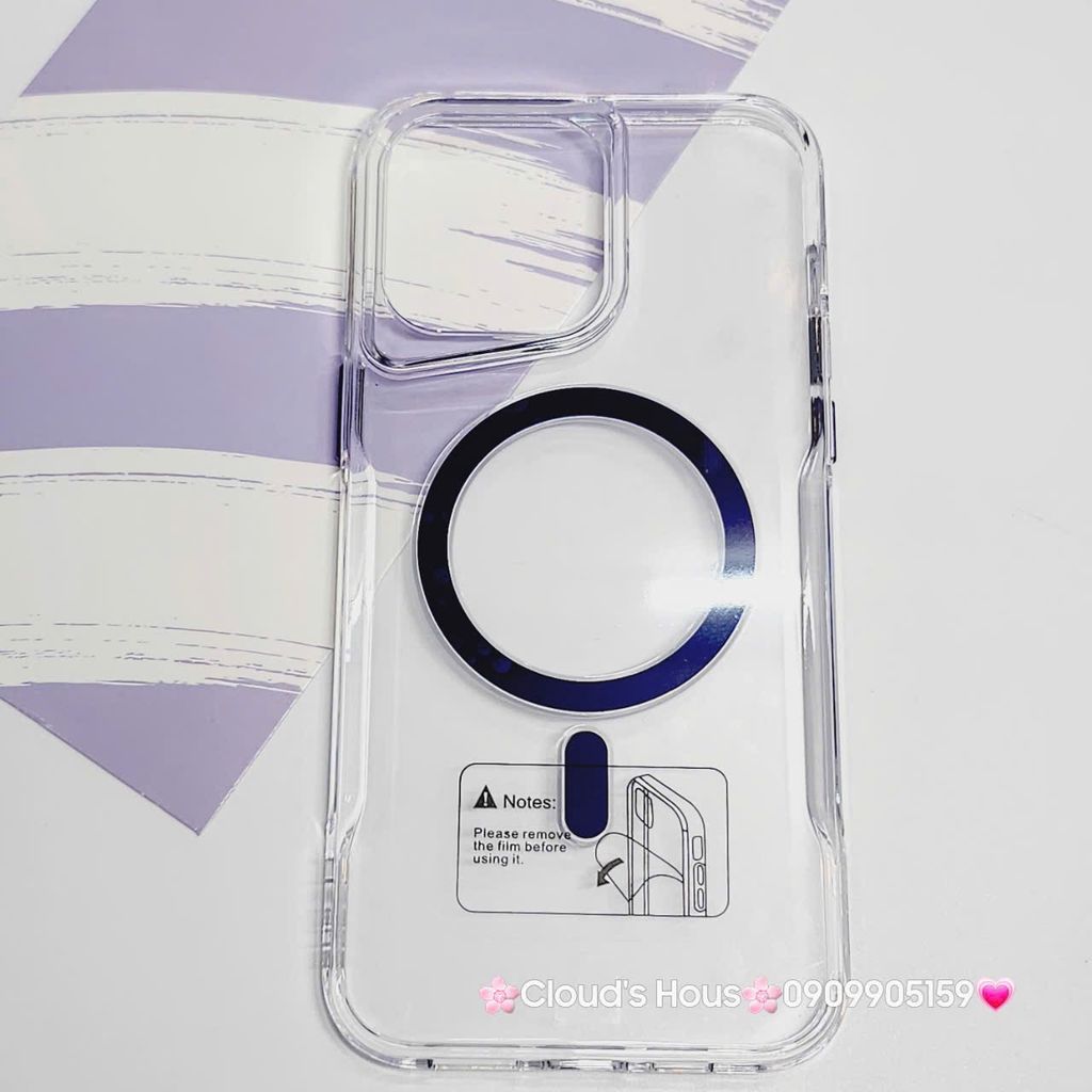 Case Ốp điện thoại iPhone Likgus Trong Magsafe Viền Màu Không Vàng iPhone 16/Pro/Promax