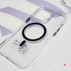 Case Ốp điện thoại iPhone Likgus Trong Magsafe Viền Màu Không Vàng iPhone 16/Pro/Promax