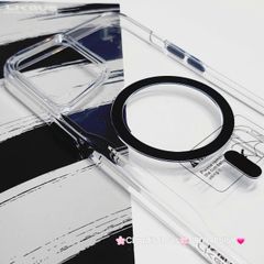 Case Ốp điện thoại iPhone Likgus Trong Magsafe Viền Màu Không Vàng iPhone 16/Pro/Promax
