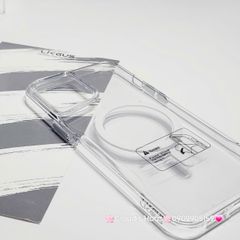Case Ốp điện thoại iPhone Likgus Trong Magsafe Viền Màu Không Vàng iPhone 16/Pro/Promax