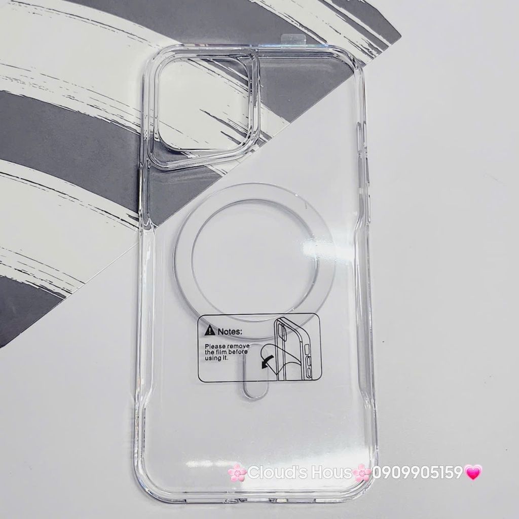 Case Ốp điện thoại iPhone Likgus Trong Magsafe Viền Màu Không Vàng iPhone 16/Pro/Promax