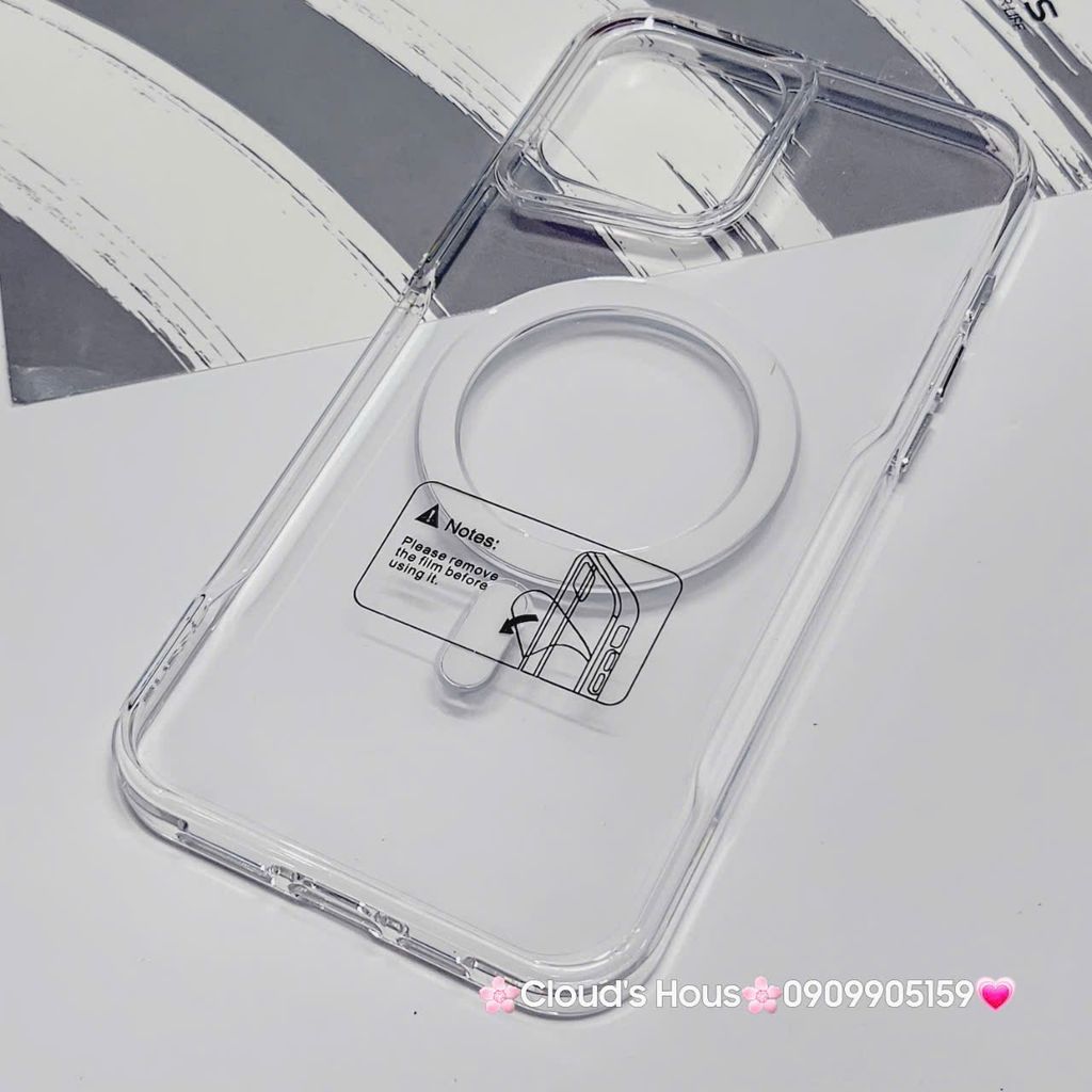 Case Ốp điện thoại iPhone Likgus Trong Magsafe Viền Màu Không Vàng iPhone 16/Pro/Promax