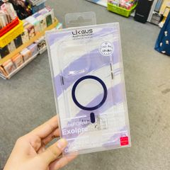 Case Ốp điện thoại iPhone Likgus Trong Magsafe Viền Màu Không Vàng iPhone 16/Pro/Promax