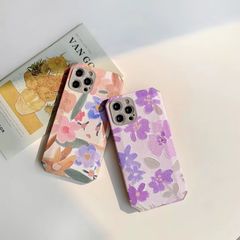 CASE IPHONE HOA nhiều Hoa Chất Nhám Da ( PHÔI LỤC GIÁC ) Chống Shock