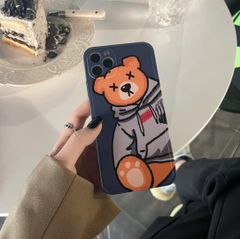 CASE IPHONE Gấu Chất Nhám Bóng tone xanh dương - Believe in yourself