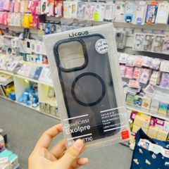 Case Ốp điện thoại iPhone Likgus Trong Nhám Magsafe Chống dựng  iPhone 16/Pro/Promax