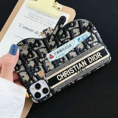 CASE IPHONE DIOR Thêu Có Ngăn Đựng Thẻ