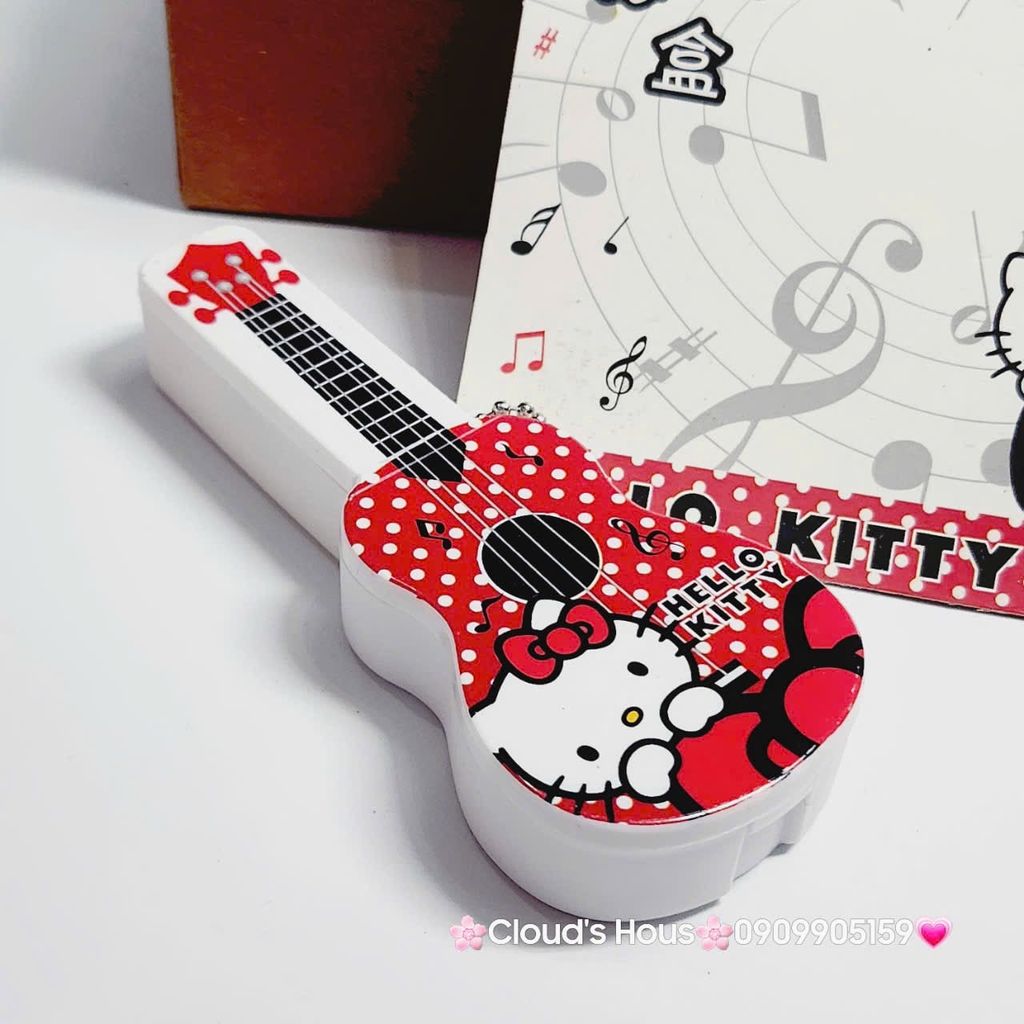 Hộp Đựng Contact Lens Hello Kitty Hình Cây Đàn