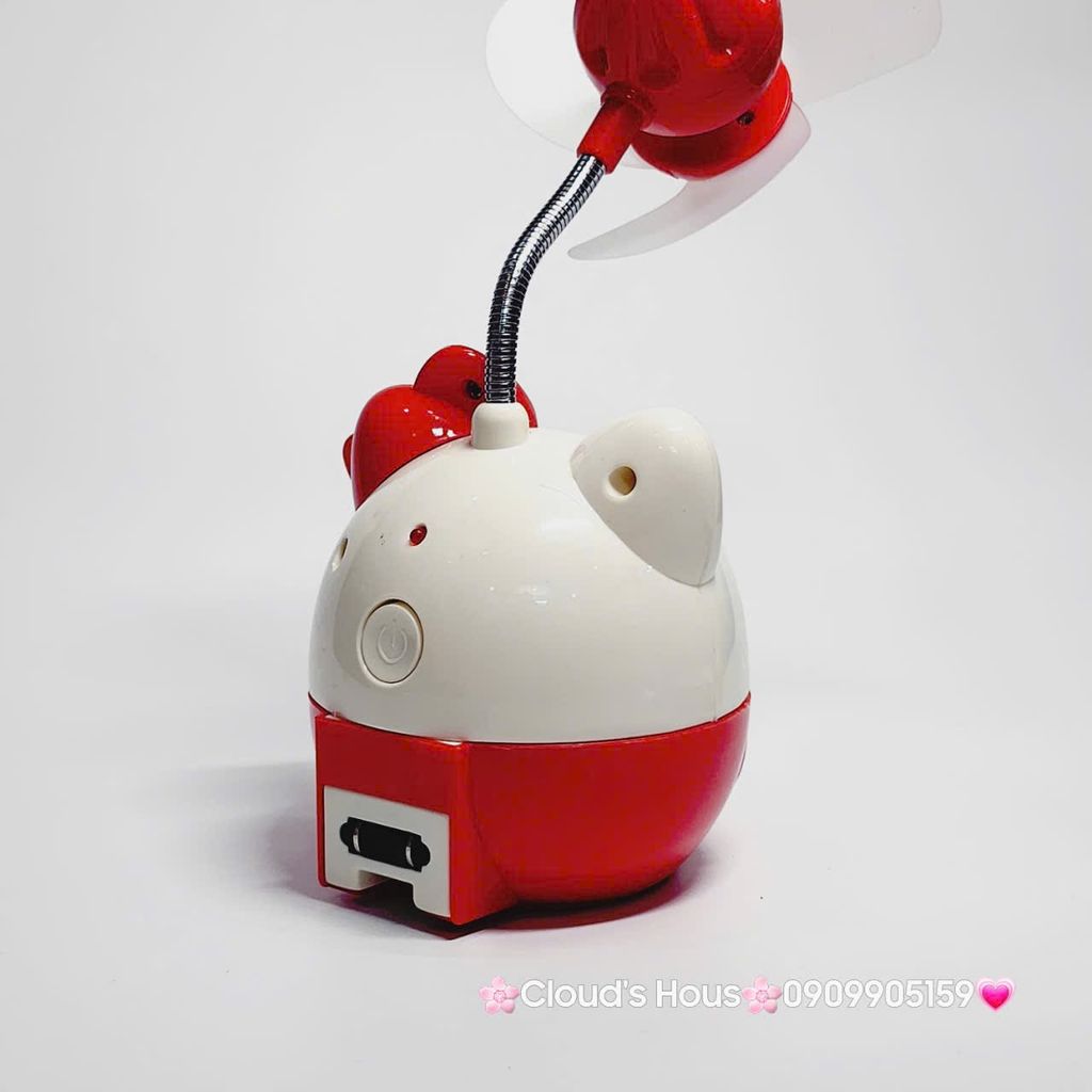 Quạt Cầm Tay - Để Bàn Hello Kitty Ú