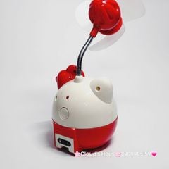 Quạt Cầm Tay - Để Bàn Hello Kitty Ú