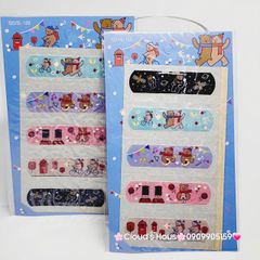 Băng keo cá nhân, dán vết thương Hello Kitty, Cú Mèo, Bọt Biển, One Piece,...