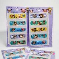 Băng keo cá nhân, dán vết thương Hello Kitty, Cú Mèo, Bọt Biển, One Piece,...