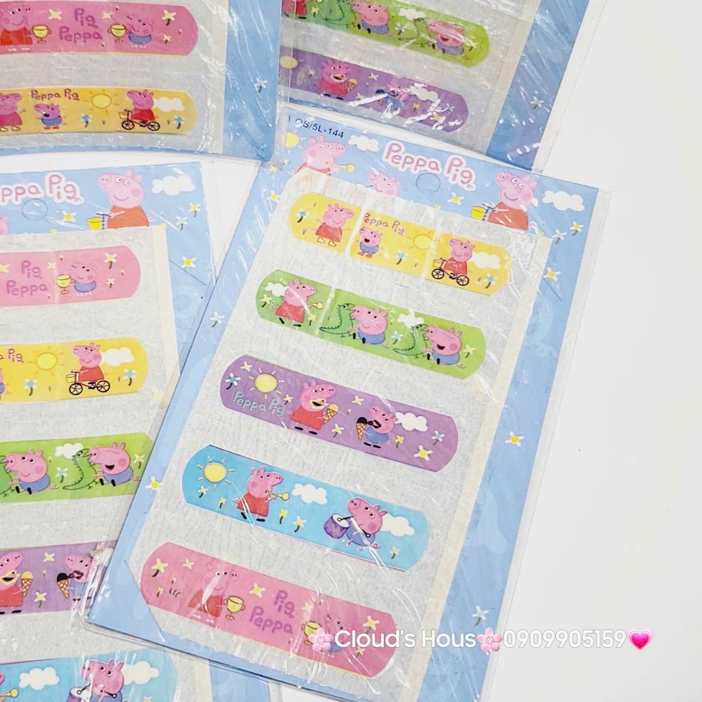 Băng keo cá nhân, dán vết thương Hello Kitty, Cú Mèo, Bọt Biển, One Piece,...