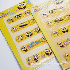 Băng keo cá nhân, dán vết thương Hello Kitty, Cú Mèo, Bọt Biển, One Piece,...