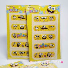 Băng keo cá nhân, dán vết thương Hello Kitty, Cú Mèo, Bọt Biển, One Piece,...