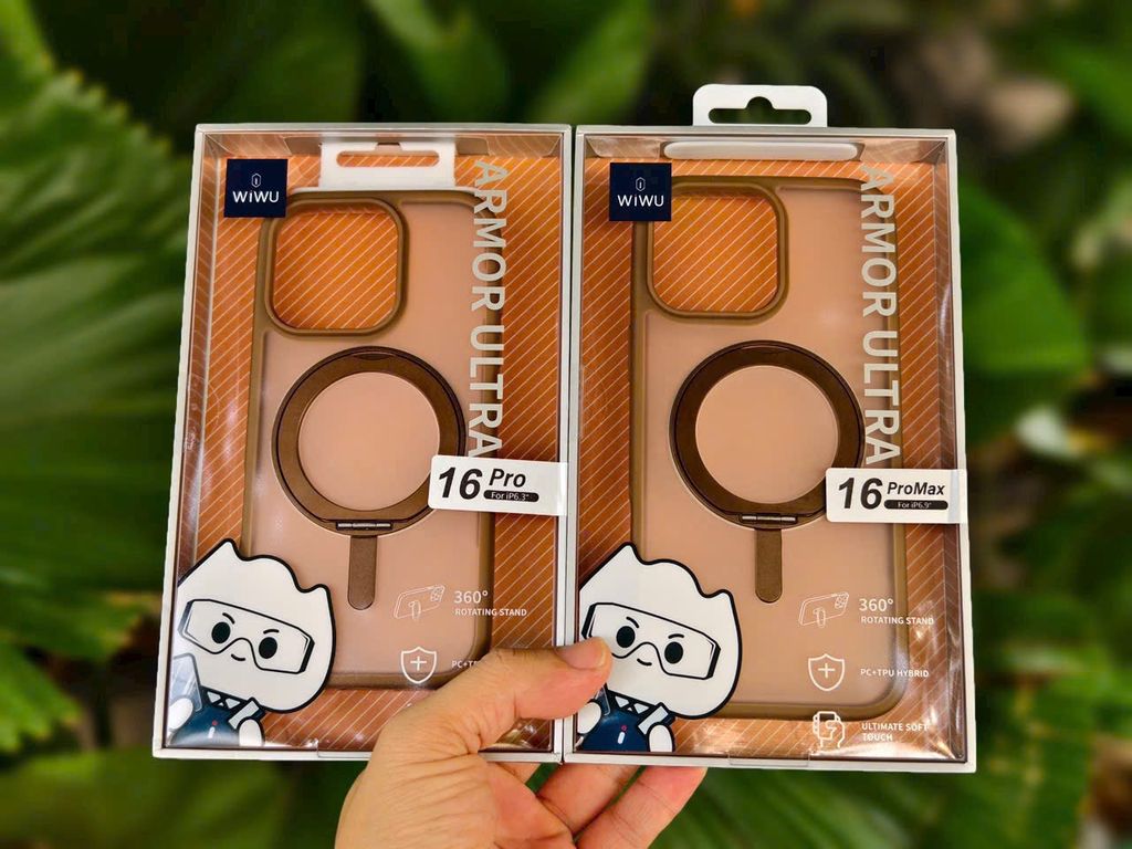 Case Ốp điện thoại iPhone Wiwu ARMOR Ultra Magsafe Trong Chống Dựng iPhone 16/Pro/Promax