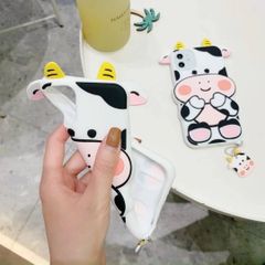 Case Ốp điện thoại iPhone Su dẻo Bò sữa Baby Sừng vàng iPhone 7/8/Plus/11/Xr/11Pro
