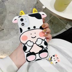Case Ốp điện thoại iPhone Su dẻo Bò sữa Baby Sừng vàng iPhone 7/8/Plus/11/Xr/11Pro