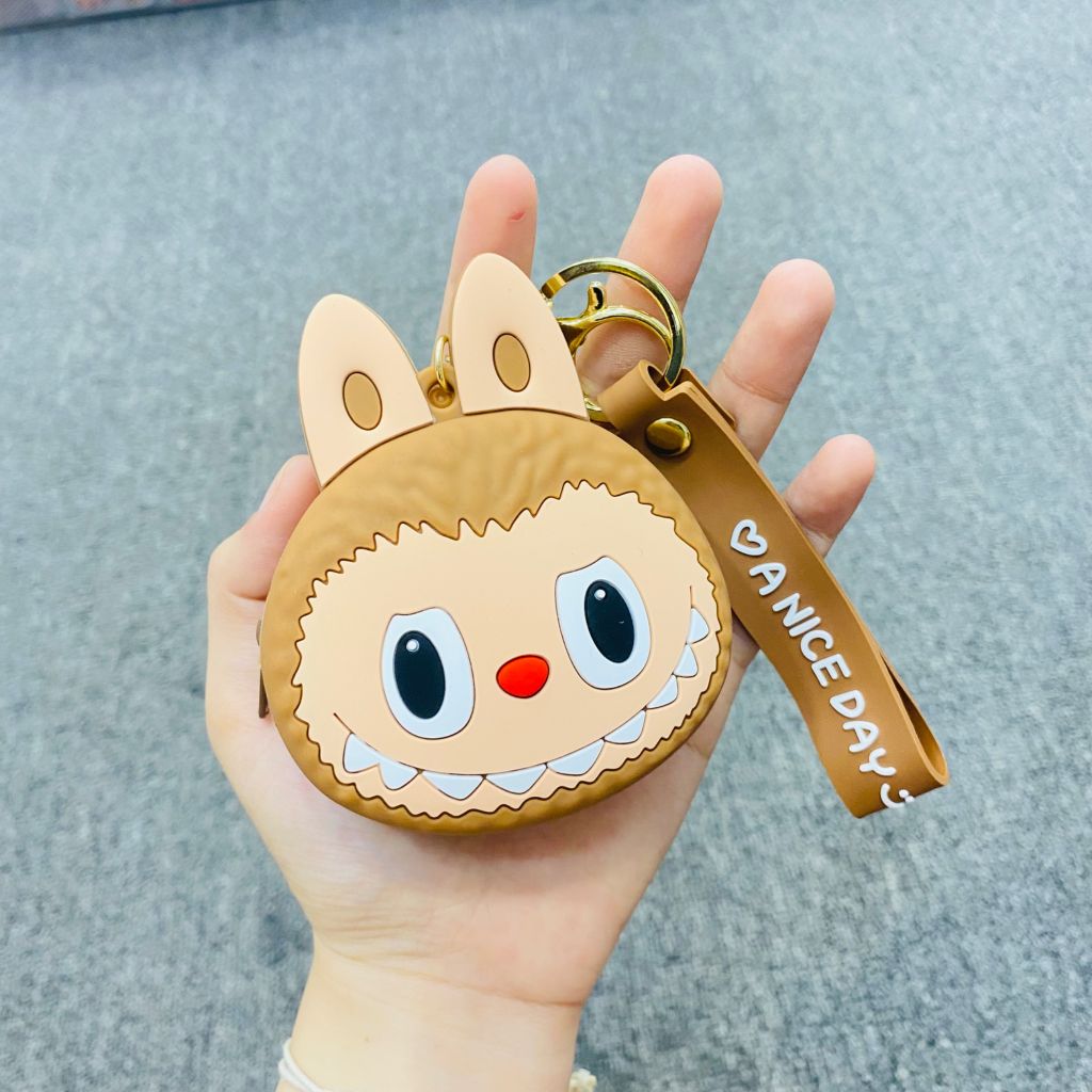 Bóp Móc Khóa Silicone Labubu Nhiều Màu