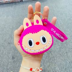 Bóp Móc Khóa Silicone Labubu Nhiều Màu