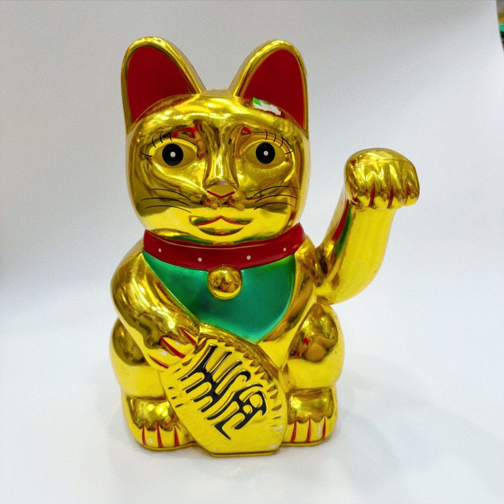 Mèo Thần Tài Mạ Vàng Nhiều Mẫu Nhiều Size