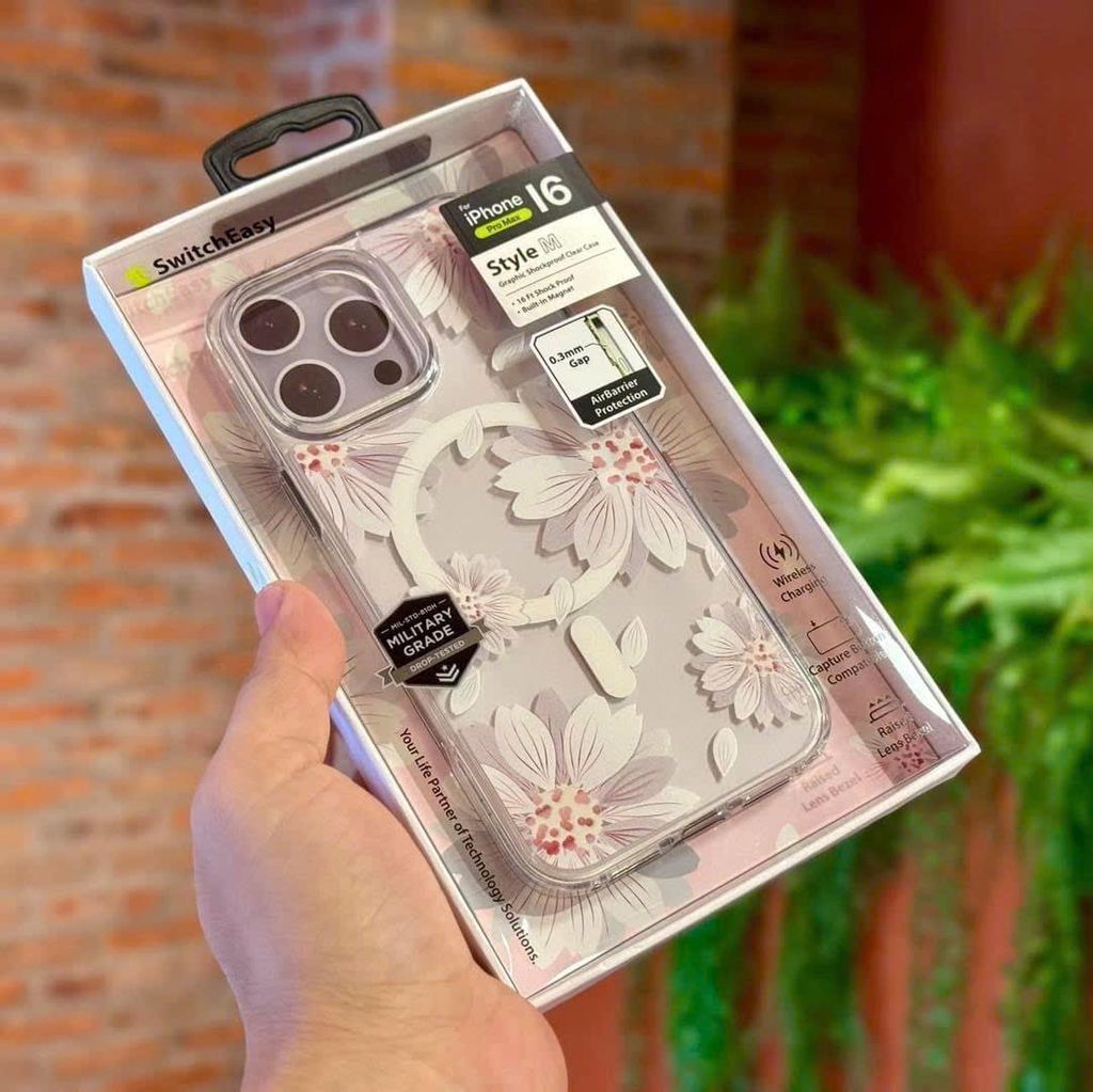 Case Ốp điện thoại iPhone SwitchEasy Magsafe Hoa Trong iPhone 16/Pro/Promax