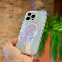 Case Ốp điện thoại iPhone ZAGG Trong Magsafe Hologram Ánh Kim - Nhũ iPhone 16/Pro/Promax