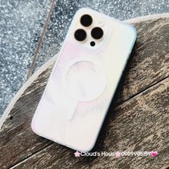 Case Ốp điện thoại iPhone ZAGG Trong Magsafe Hologram Ánh Kim - Nhũ iPhone 16/Pro/Promax