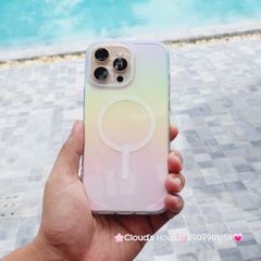 Case Ốp điện thoại iPhone ZAGG Trong Magsafe Hologram Ánh Kim - Nhũ iPhone 16/Pro/Promax