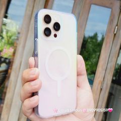 Case Ốp điện thoại iPhone ZAGG Trong Magsafe Hologram Ánh Kim - Nhũ iPhone 16/Pro/Promax