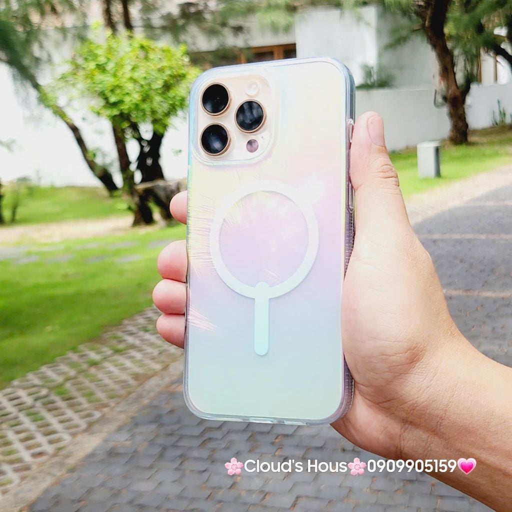 Case Ốp điện thoại iPhone ZAGG Trong Magsafe Hologram Ánh Kim - Nhũ iPhone 16/Pro/Promax
