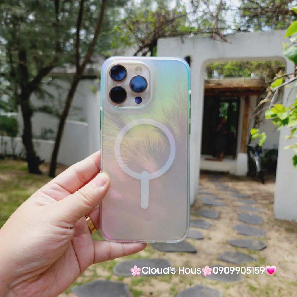 Case Ốp điện thoại iPhone ZAGG Trong Magsafe Hologram Ánh Kim - Nhũ iPhone 16/Pro/Promax