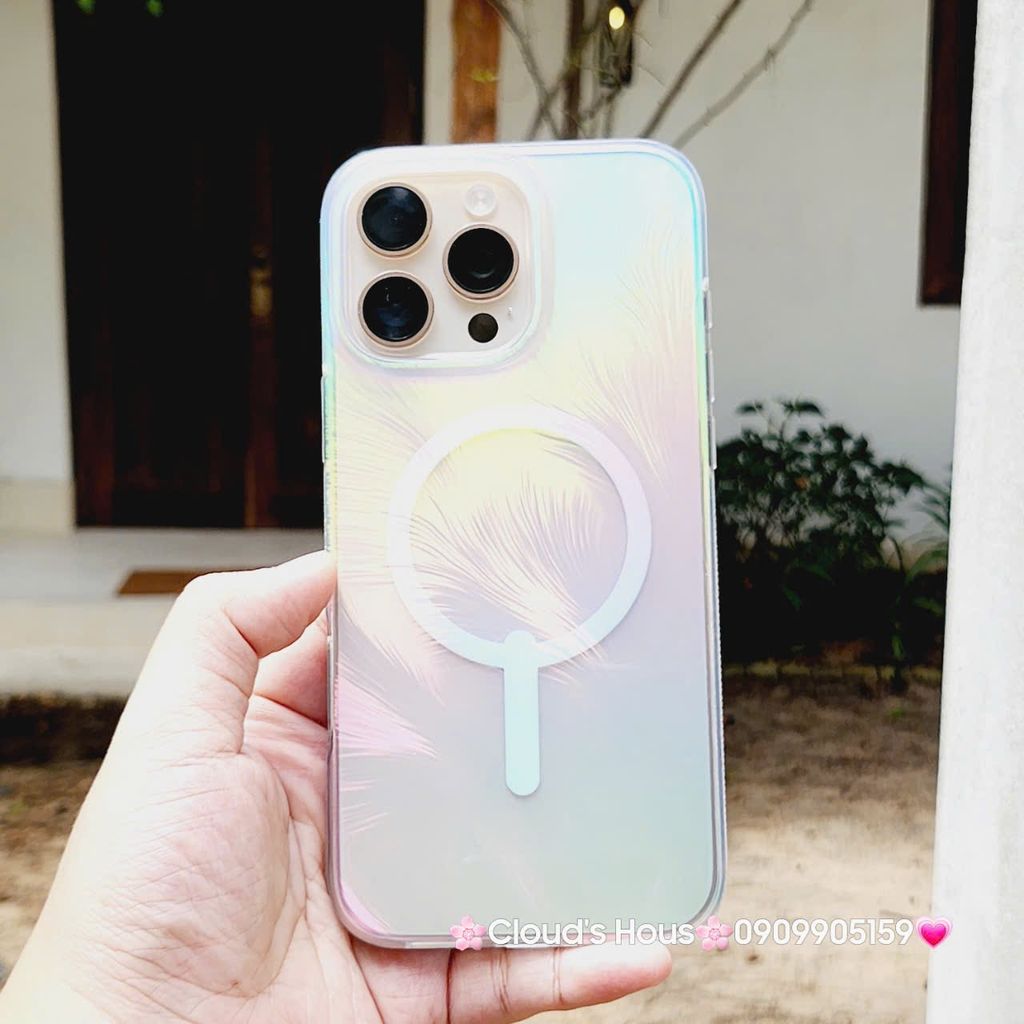 Case Ốp điện thoại iPhone ZAGG Trong Magsafe Hologram Ánh Kim - Nhũ iPhone 16/Pro/Promax
