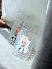 Case Ốp điện thoại iPhone Trong đựng card Cute Little Animals iPhone 7+/8+/X/XSM/Xr/11/12/13/14/15/Plus/Pro/Promax