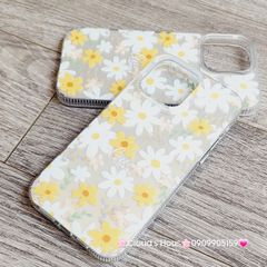 Case Ốp điện thoại iPhone Họa Tiết Hoa Cúc Ánh Bạc iPhone 12/13/14/15/16/Plus/Pro/Promax