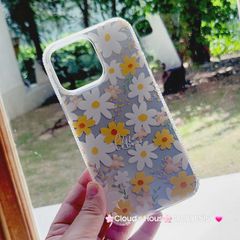 Case Ốp điện thoại iPhone Họa Tiết Hoa Cúc Ánh Bạc iPhone 12/13/14/15/16/Plus/Pro/Promax