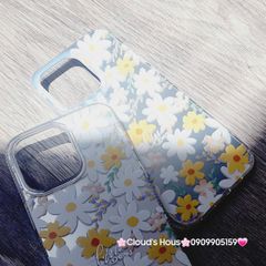 Case Ốp điện thoại iPhone Họa Tiết Hoa Cúc Ánh Bạc iPhone 12/13/14/15/16/Plus/Pro/Promax